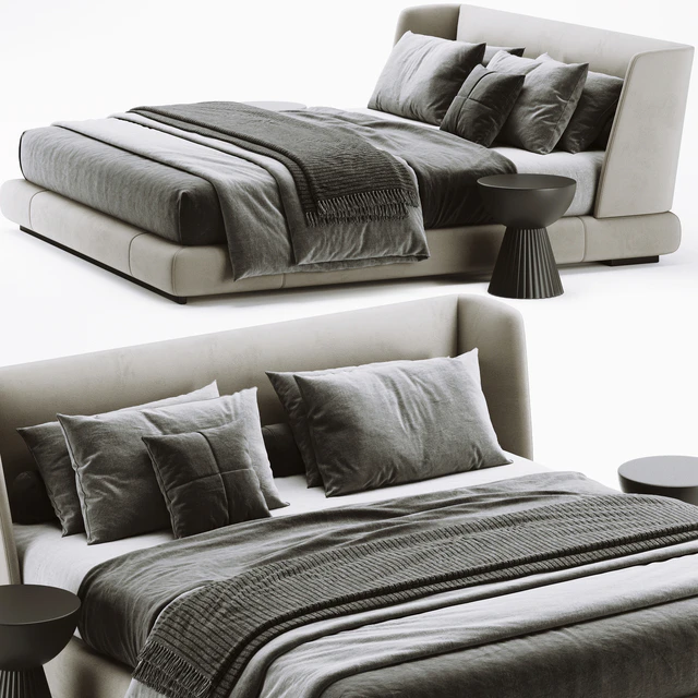 Minotti Reeves Bed — Скачать