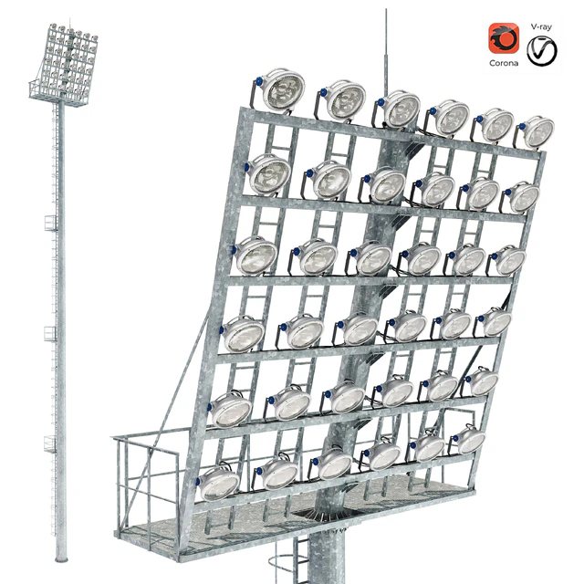 Lighting mast with stationary crown MGF-40-SR — Descargar