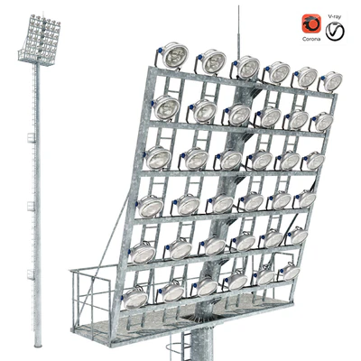 Lighting mast with stationary crown MGF-40-SR — Ver 1