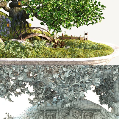 Bonsai in the style of the Hobbit — Ver 2