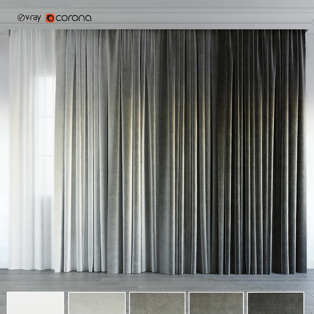 gray gradient curtain. — Descargar