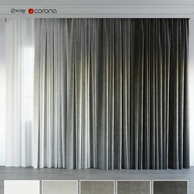 gray gradient curtain. — Descargar