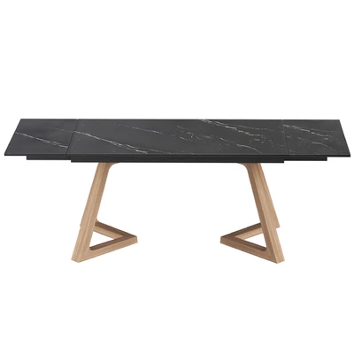 Sorrento Black раскладной стол с керамической столешницей — Вид 2
