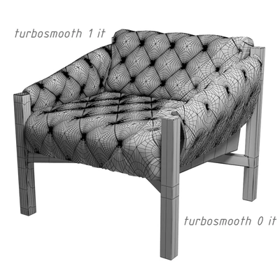 Abruzzo leather tufted chair — Вид 2