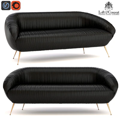 Kelly Wearstler Souffle Settee Leather — Вид 1