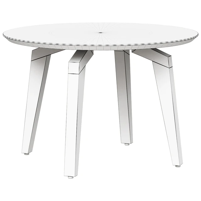 Dining table Oscar Round — Descargar