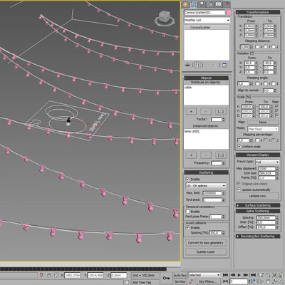 Editable Garland on a rope — Вид 3