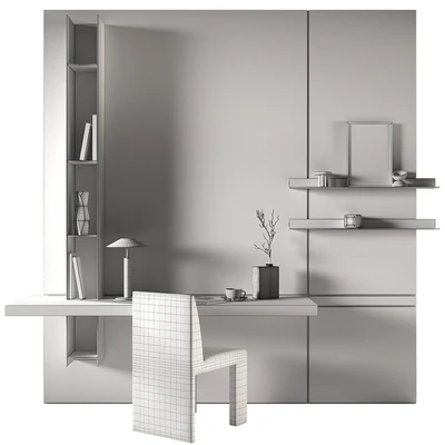 Workplace 4. Minimal home office furniture. — Вид 2