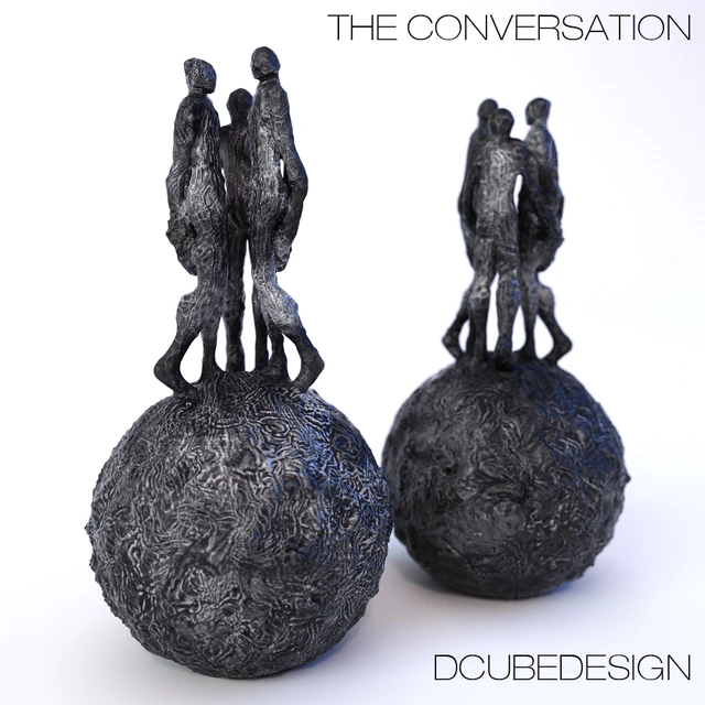 Скульптура DCUBEDESIGN "The Conversation" — Скачать