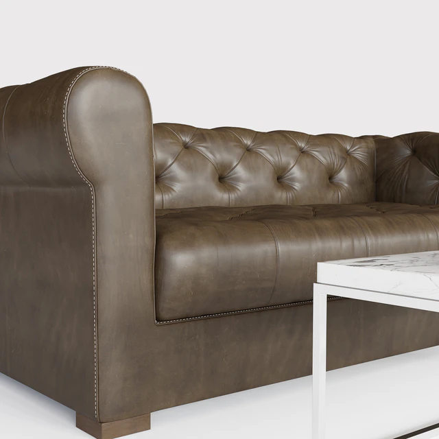 MODENA CHESTERFIELD LEATHER SOFA — Descargar