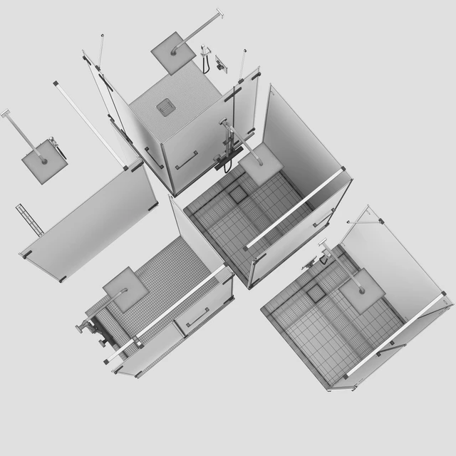 Shower enclosures and doors Radaway | Arta black set 103 — Descargar