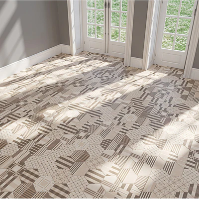 EQUIPE Hexatile/Cement/GEO Grey/GEO Sand/Black/Grey/Mink/Mud/Sand/White — Вид 3