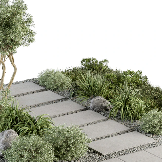 Urban Furniture / Architecture Environment with Plants- Set 29.5 — Descargar