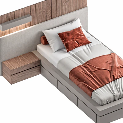 Bed033-Single Bed — Вид 3