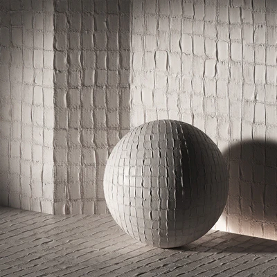 Plaster Patches seamless 4k material. Rough decorative wall finishing. — Ver 2