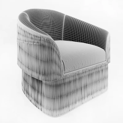 Munna Fringes Armchair — Ver 2
