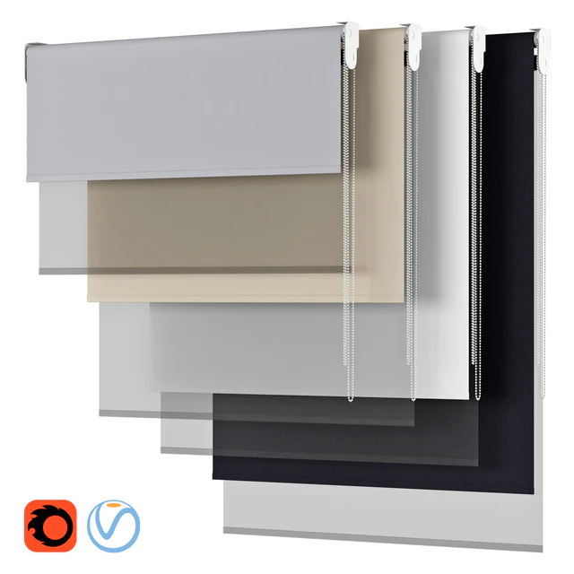 Roller Blind 92 | DOUBLE ROLLER BLIND | Dual Roller Shades — Скачать