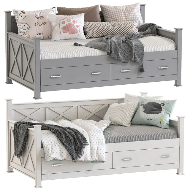 Кровать-диван  Pasadena Twin Solid Wood Daybed — Скачать