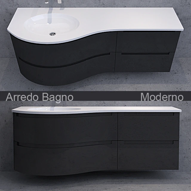 Тумба с умывальником Arredo Bagno Moderno — Скачать