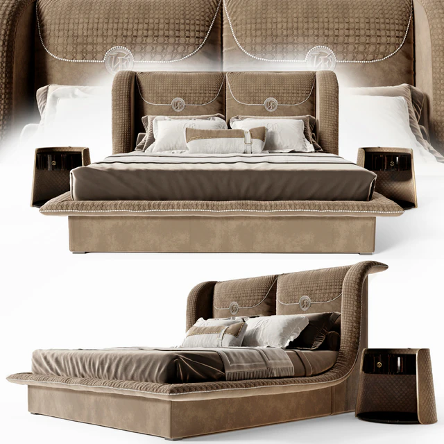 Кровать Vittoria Frigerio Appiani, тумба Contarini — Скачать