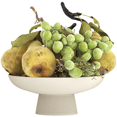 bowl of pearls and grapes — Ver 1