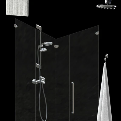 Set of bathroom equipment and accessories for bathrooms — Ver 2