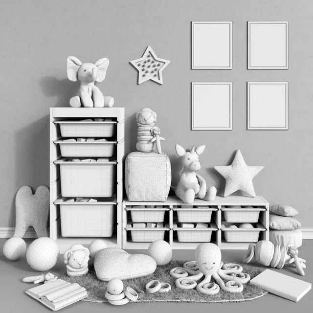 IKEA storage furniture, toys and decor for a children's room set 3 — Descargar