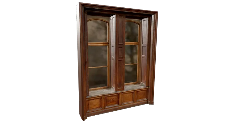 historic palace interior window wood 001 — Скачать