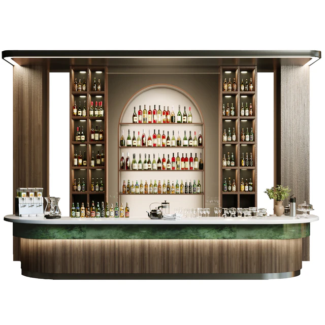 Design of a restaurant with a bar and wine. Alcohol, restaurant 22 — Descargar