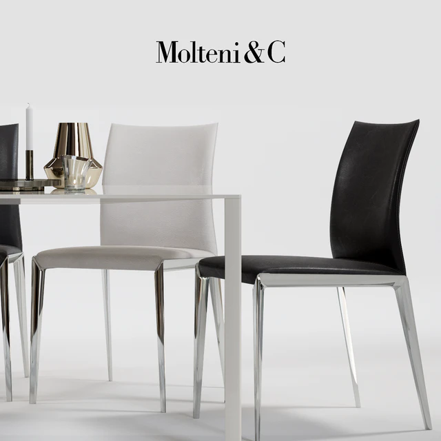 Molteni Dart Chair and Lessless Table — Descargar