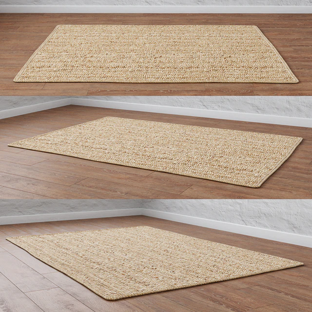 Natural Lengthwise Braided Jute Rug — Descargar