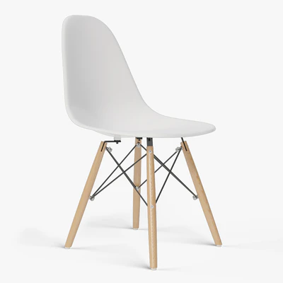 Eames Molded Plastic Side Chair Dowel Base By Herman Miller — Вид 1