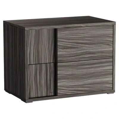 Vig Furniture Nova Domus Asus - Italian Modern Elm Gray Nightstand — Ver 1