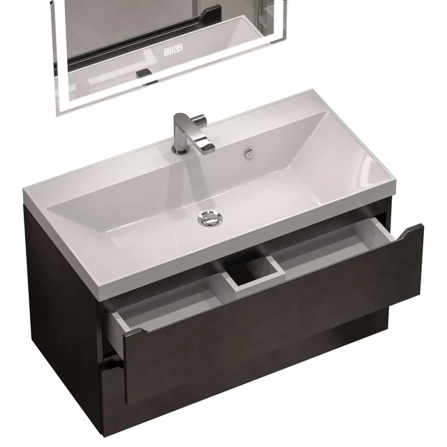 Vanity unit with washbasin Uperwood Tanos 90 cm — Descargar