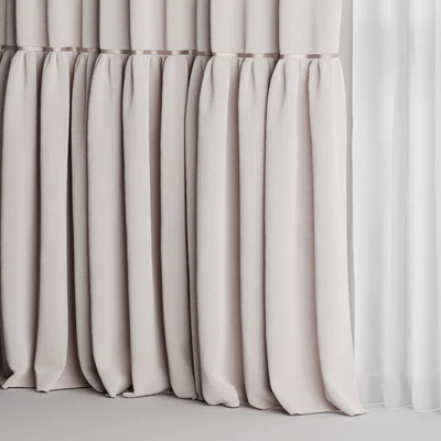 Curtains with tulle for the nursery — Ver 2