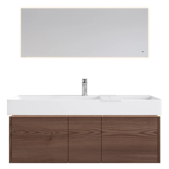 Подвесная тумба с раковиной GRANDE и зеркалом VETRATA, Kerama Marazzi — Скачать