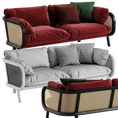 Buzzi cane sofa — Ver 3