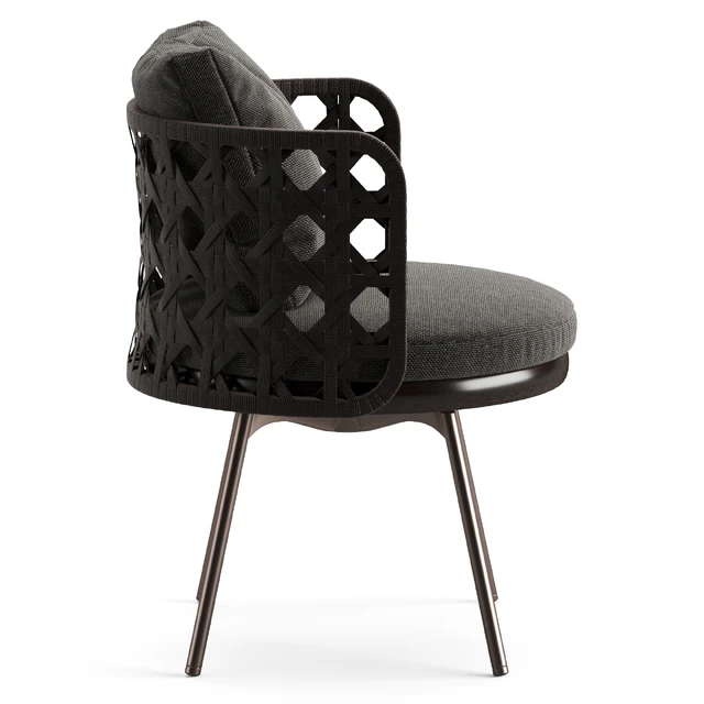 Minotti Torii Nest Dining Little Armchair — Скачать