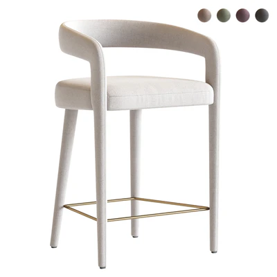 LISETTE WHITE COUNTER STOOL — Ver 1