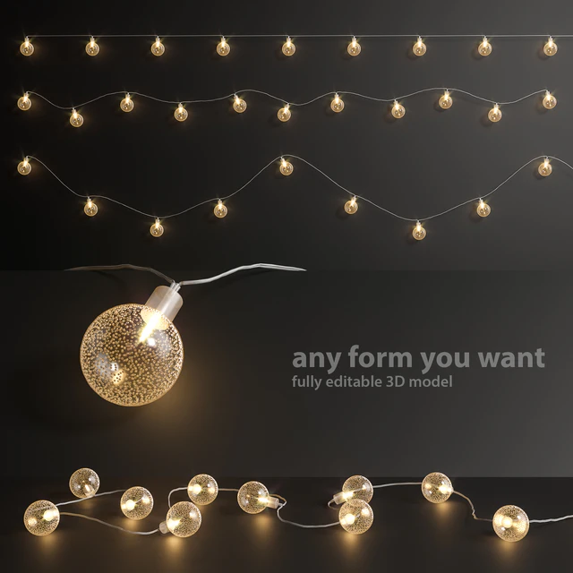 Editable garland lights set 5 — Descargar