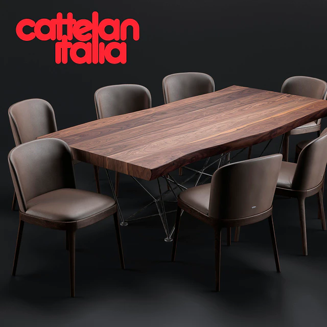 Cattelan Italia Gordon Deep Wood Magda Chair — Скачать
