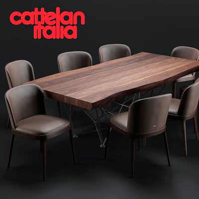 Cattelan Italia Gordon Deep Wood Magda Chair — Вид 1