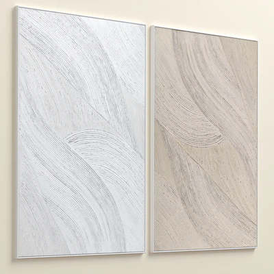 Abstract Textural Plaster Wall Art C-364 — Вид 3