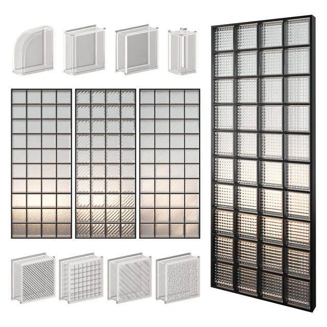 Glass Block Wall 09 — Скачать