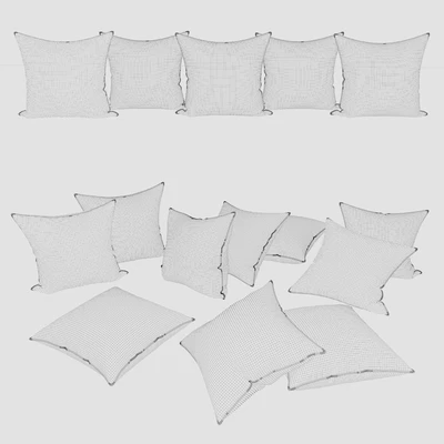 Decorative Pillows | Grey and Blue Set — Вид 2