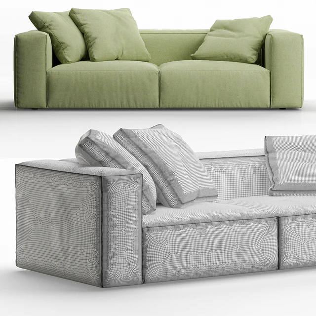 Nils 2 Seater Sofa by Ligne Roset — Descargar