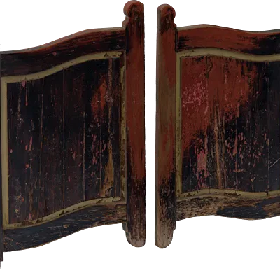 stained wooden swing door 001 — Скачать