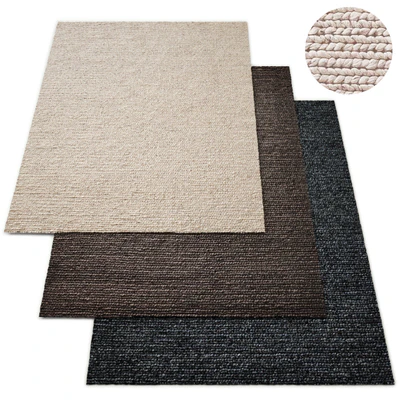 Hand-Braided Textured Wool Rug RH Collection — Скачать