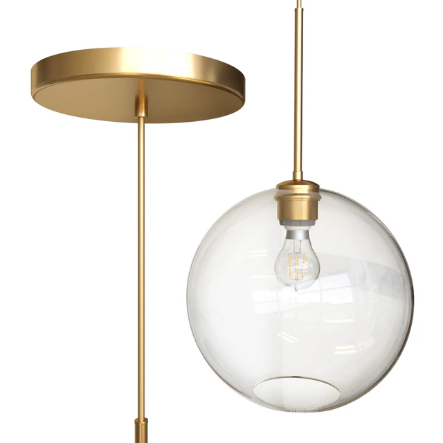 West Elm Sculptural Glass Globe Pendant - Medium — Скачать