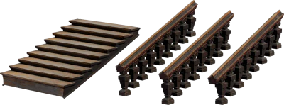 modular stairs and handrail kit 003 — Скачать